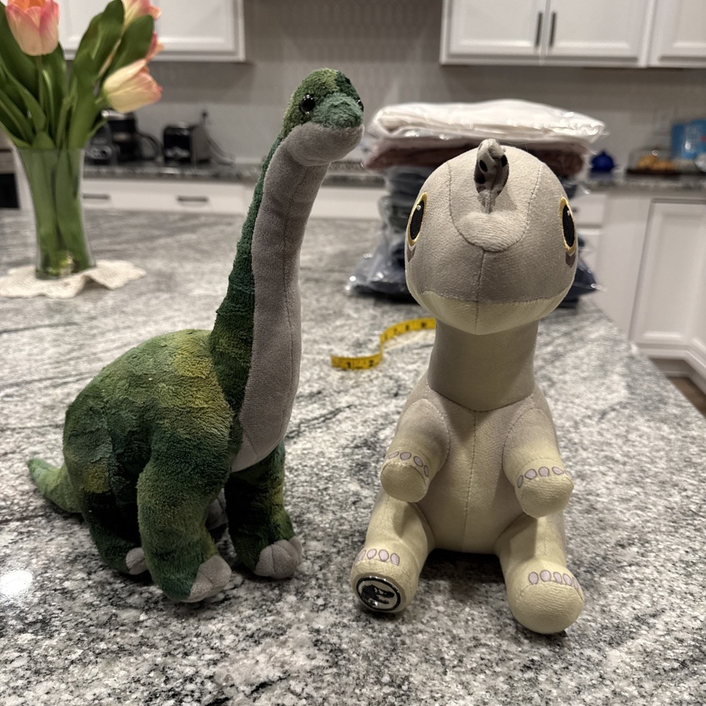 Brontosaurus Dinosaur Plush Jurassic Quest Jurassic Park Toy Factory Baby Rex‎